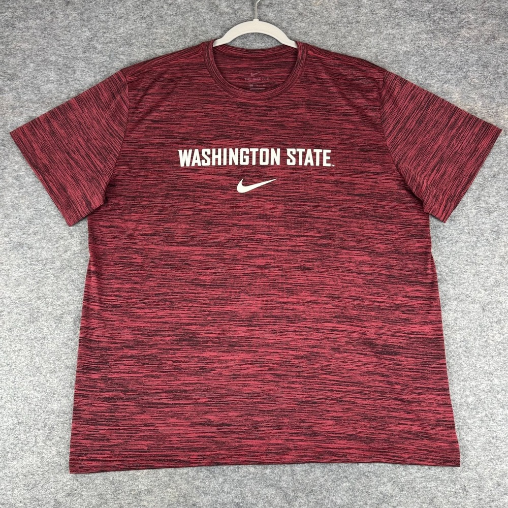 Nike Dri Fit Washington State Cougars Football T-Shirt Team Issue Mens XL